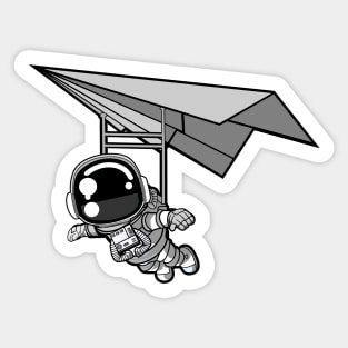 Astronaut Paragliding Sticker